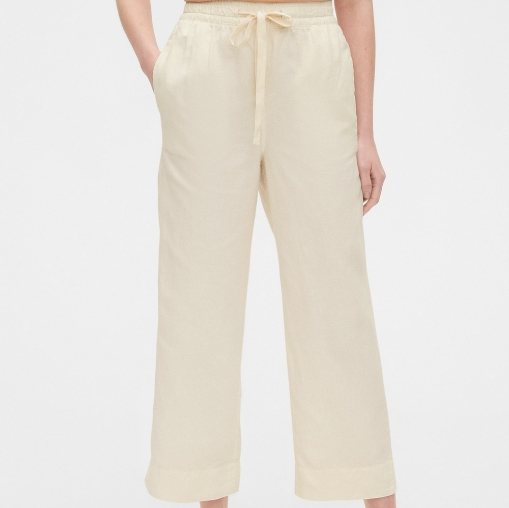 Linen Wide-Leg Pant